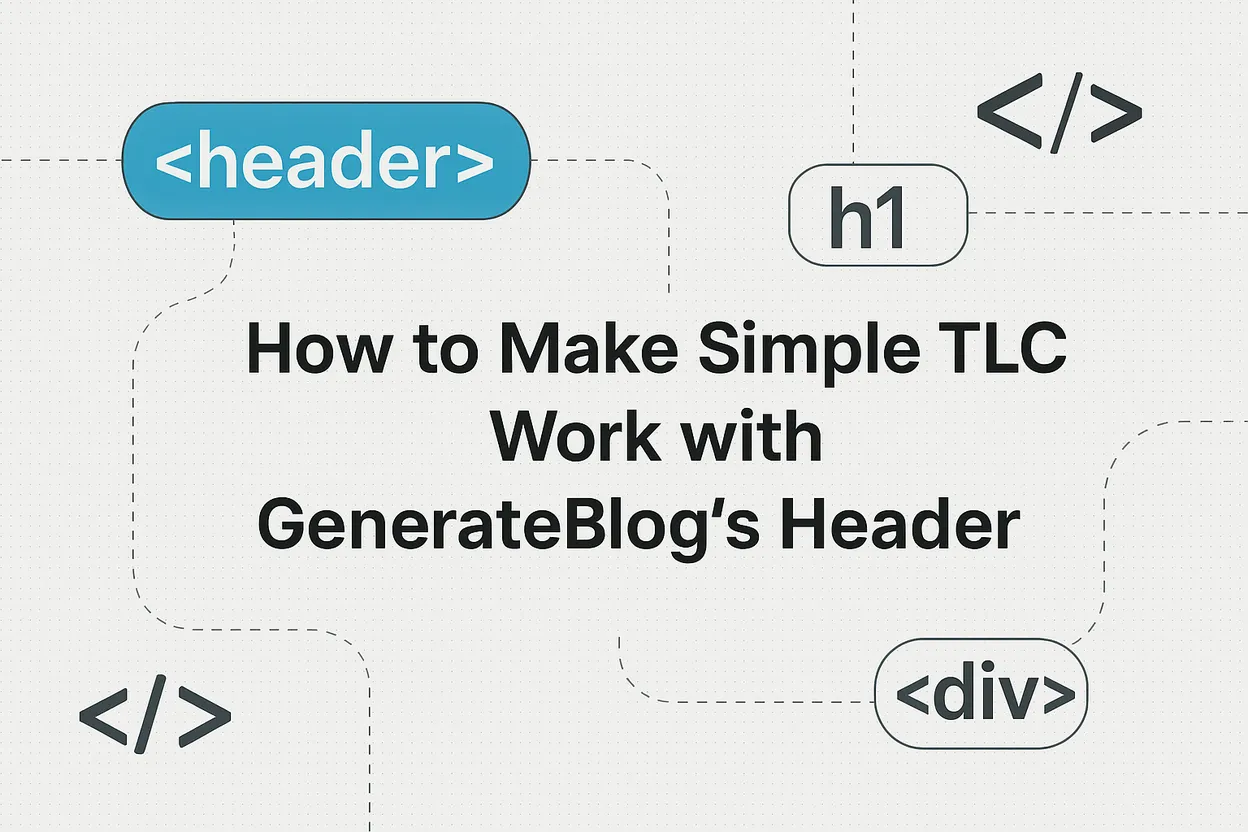 How to make simpletoc work with generateblock header block