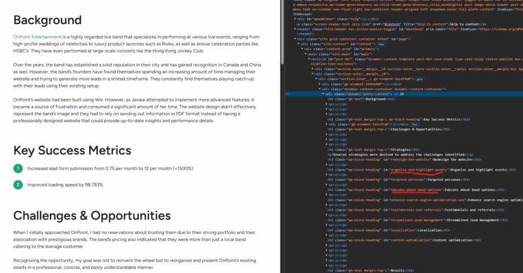 GenerateBlock header block with custom ID